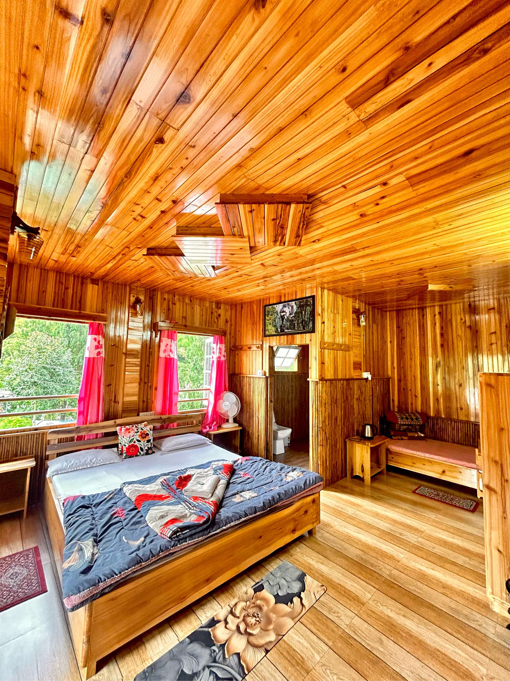 Premium Wooden Cottage Room 1